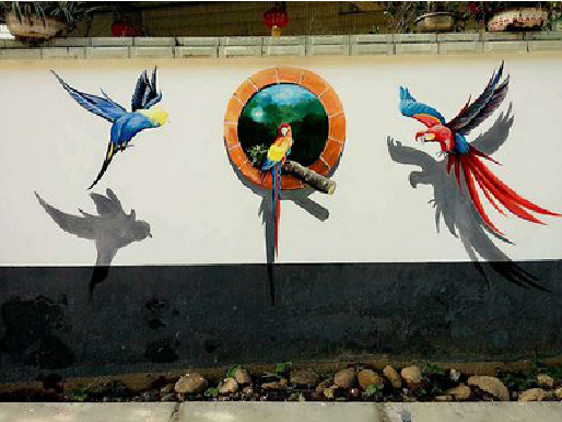 礼泉视觉错位-3D墙绘设计