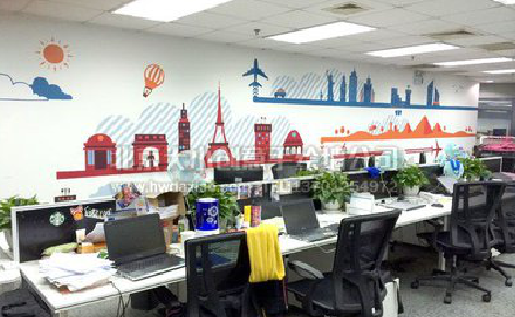 礼泉教你设计办公室墙绘的方法。