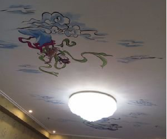 礼泉如何快速绘制天花板上的手绘墙？
