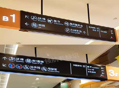 礼泉如何通过商场标识牌引导客流分布？